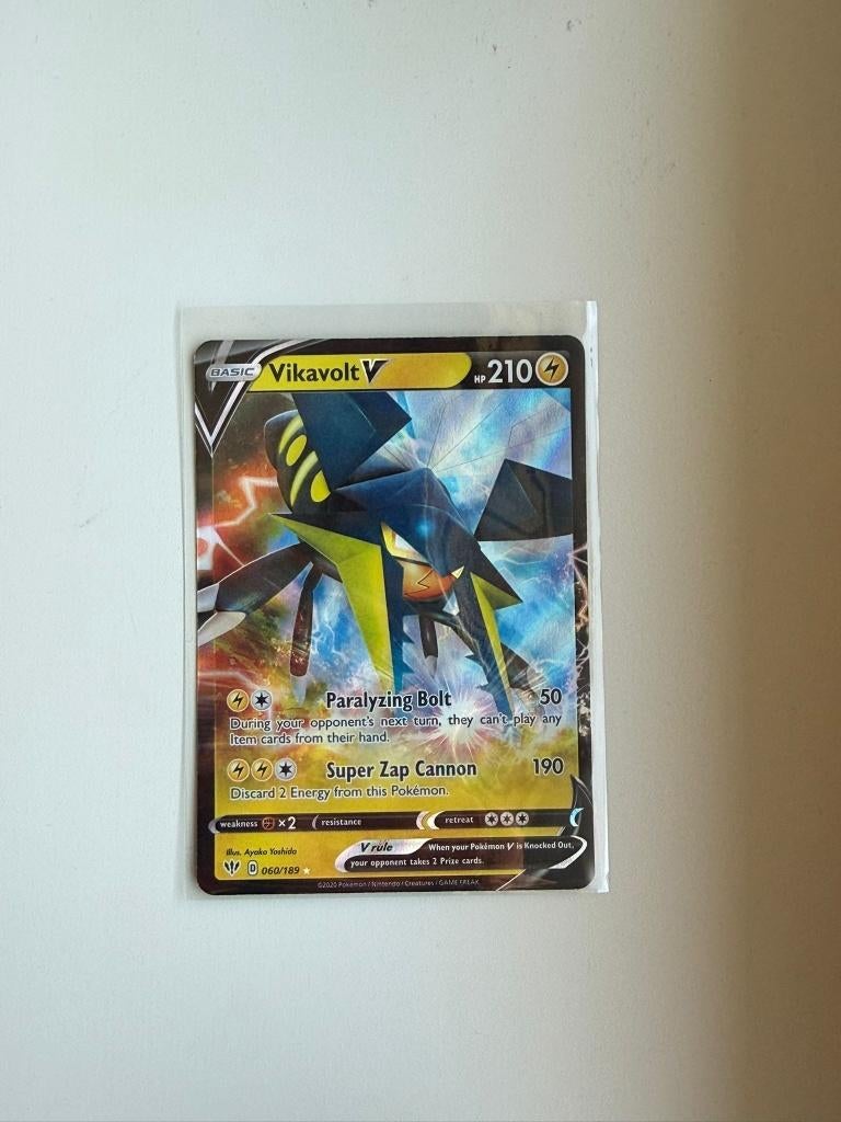 Vikavolt V - 060/189 - Darkness Ablaze Pokémon, Verzenden, Nieuw, Losse kaart, Foil