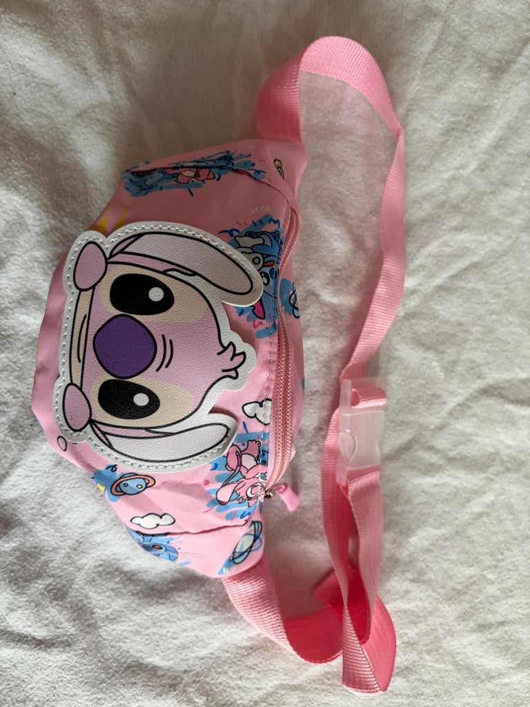 Leuke roze Stitch heuptas voor kinderen, Sieraden, Tassen en Uiterlijk, Ophalen of Verzenden, Nieuw, Roze, Overige merken