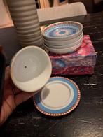 Pip Studio Mini Botervlootje - Blauw met Bloemen, Keramiek, Overige typen, Ophalen of Verzenden, Zo goed als nieuw