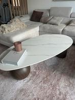 Salontafel met marmerlook blad, Ophalen, 100 tot 150 cm, 50 tot 100 cm, Zo goed als nieuw