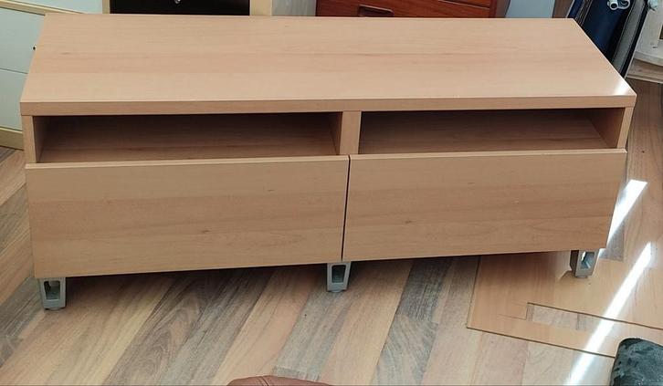 Ikea Besta tv kast beuken, Huis en Inrichting, Kasten | Televisiemeubels, Gebruikt, Minder dan 100 cm, 100 tot 150 cm, 25 tot 50 cm