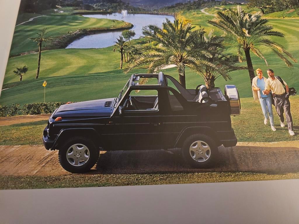 Brochure Mercedes-Benz G-klasse G500, G320, G300 TD 1998, Ophalen of Verzenden, Zo goed als nieuw, Mercedes