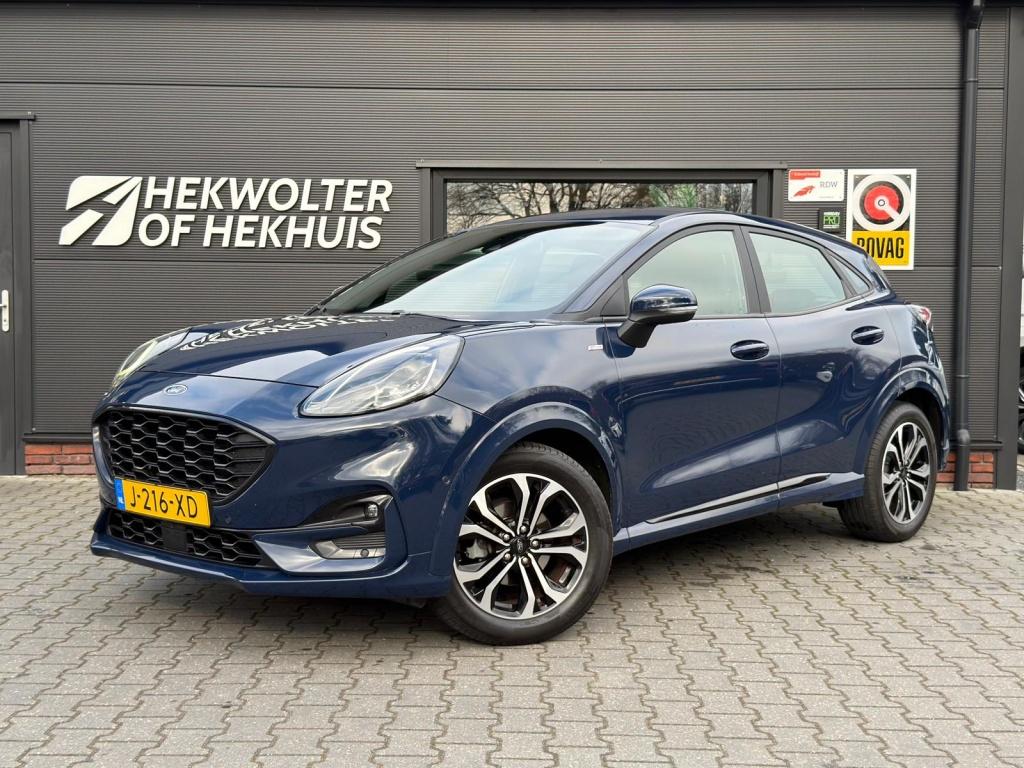 Ford Puma 1.0 EcoBoost Hybrid ST-Line | Carplay | Camera | D, Keurmerk '100% Onderhouden', Stof, Blauw, 23 km/l