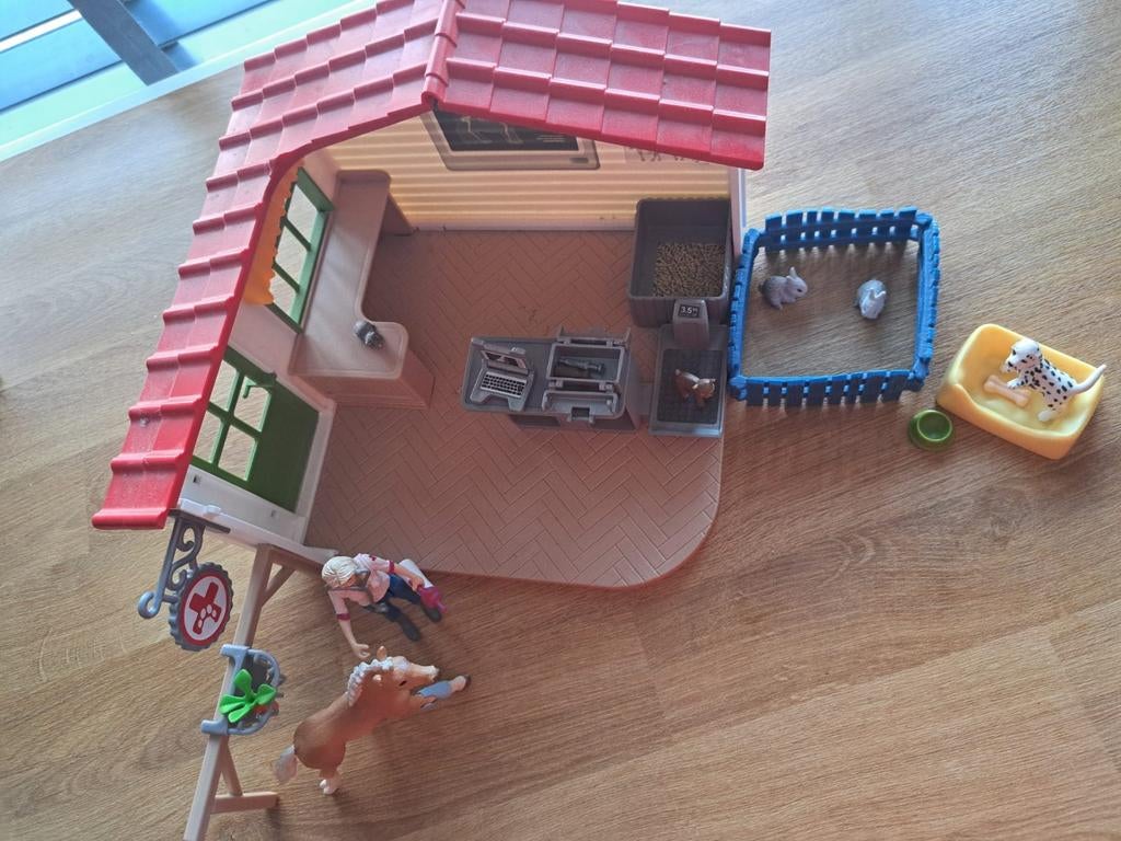Schleich Dierenarts Praktijk met Dieren en Mens (42502), Ophalen of Verzenden, Gebruikt, Jongen of Meisje