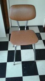 Jaren 50-60 vintage keukenstoel Soudeurop, Ophalen, Gebruikt, Bruin, Soudeurop