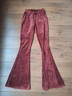 Velvet flared broek, roest kleur, maat 36, Kleding | Dames, Ophalen of Verzenden, Gedragen, Maat 36 (S), Bruin