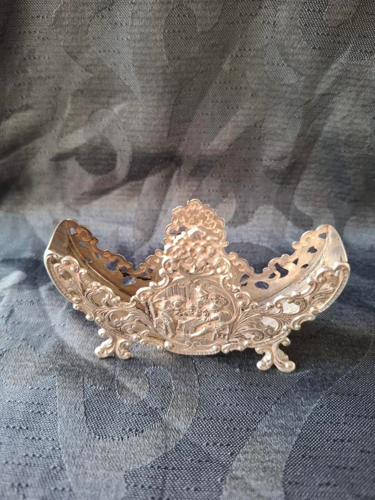 Zilveren servet- of onderzetterhouder, Ophalen of Verzenden, Zilver