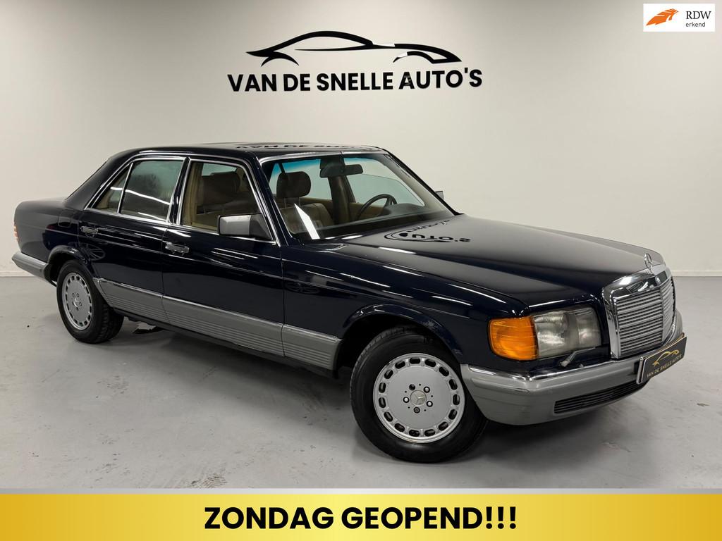 Mercedes-Benz S-klasse 280 SE INTERIEUR NIEUWSTAAT/AIRCO/TRE, Auto's, Automaat, Achterwielaandrijving, Gebruikt, Blauw