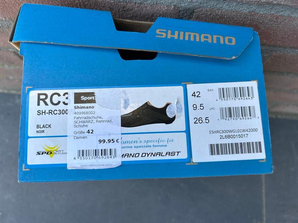 Shimano RC3 Wielrenschoenen Dames Maat 42 Zwart, Sport en Fitness, Ophalen, Nieuw, Kleding