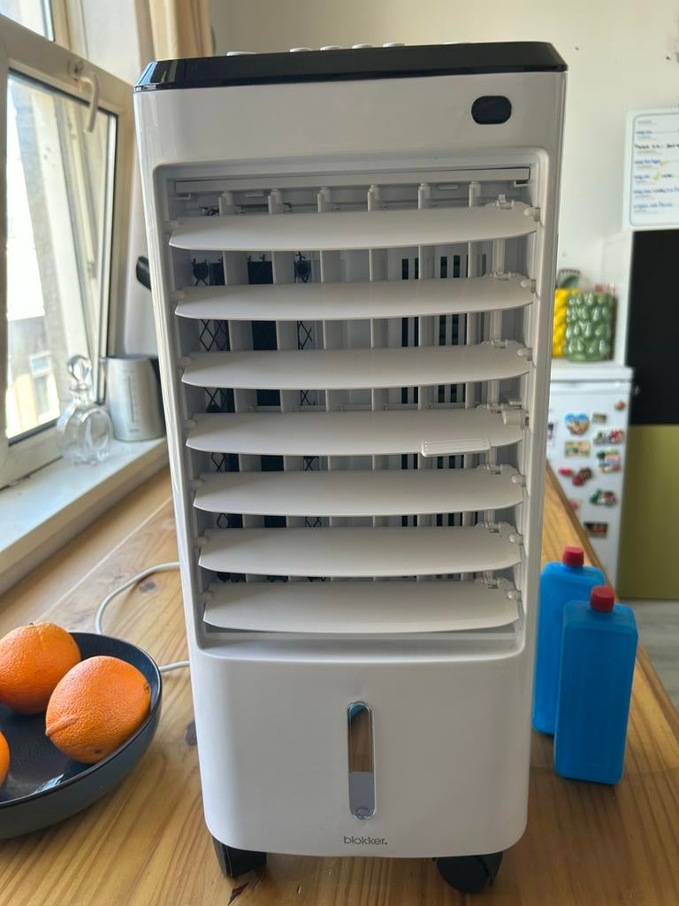 Blokker Luchtkoeler / Aircooler met koelelementen, Ophalen, Minder dan 60 m³, Ventileren, 3 snelheden of meer