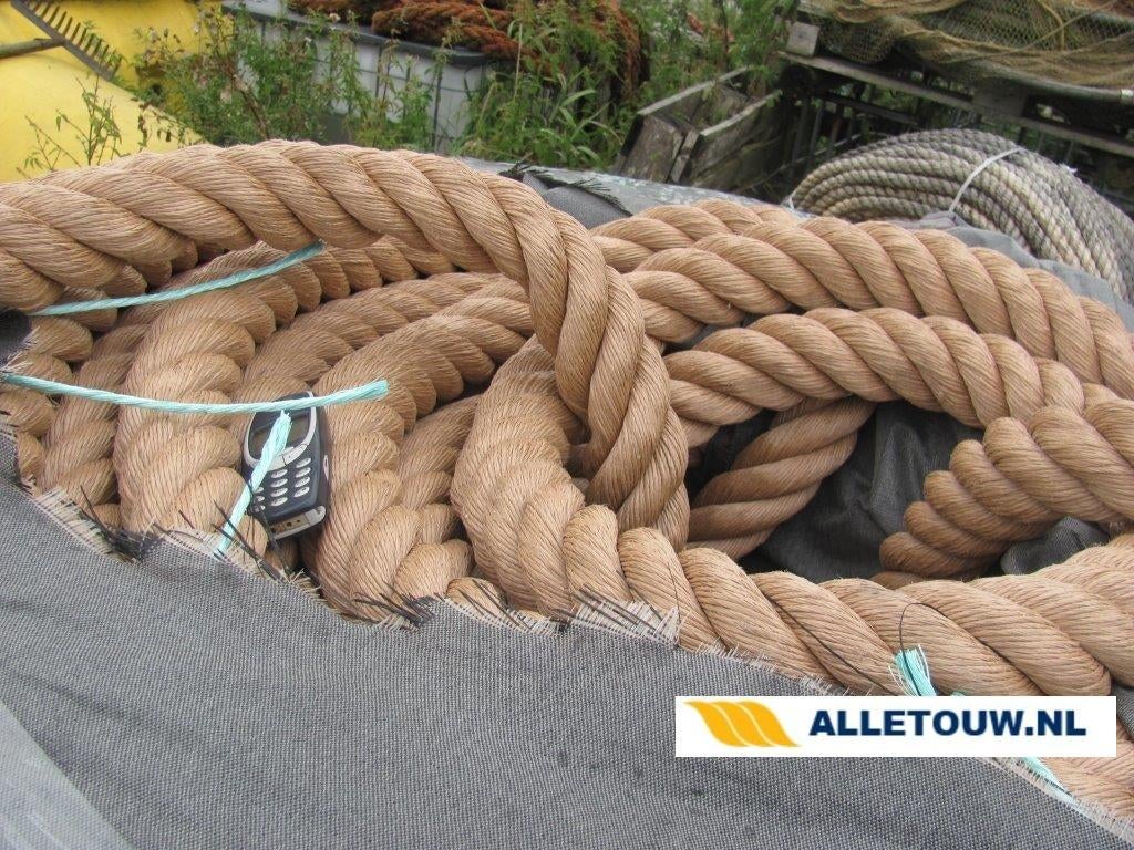 Scheepstouw kunststof naturel uitstraling 36mm 50mm 60mm, Watersport en Boten, Info@alletouw.nl, Nieuw, Ophalen of Verzenden, Trekwei 13