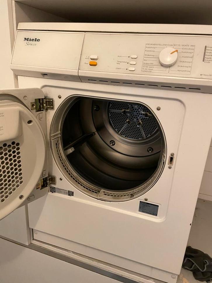 Miele Strecco wasdroger, Witgoed en Apparatuur, Wasdrogers, Gebruikt, Overige typen, Voorlader, 6 tot 8 kg, 85 tot 90 cm, Wolprogramma