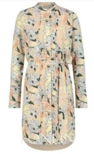 Leuke zalmkeurig/wit/geel JOSH V jurk, Ophalen, Overige kleuren, Knielengte, Maat 34 (XS) of kleiner