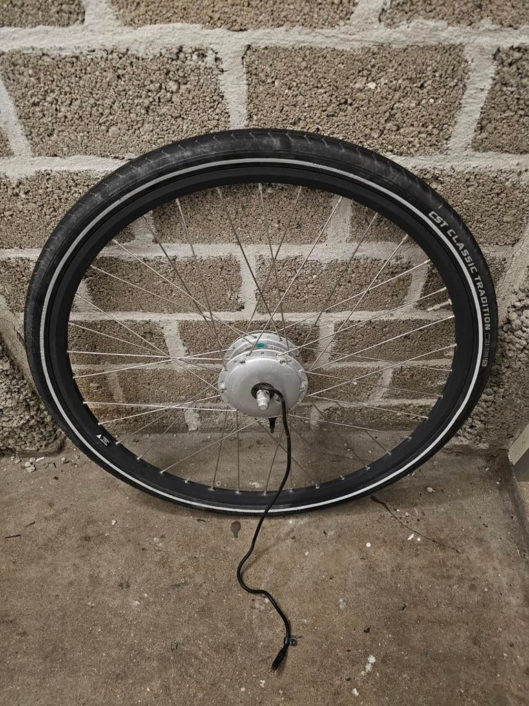 Bafang Voorwiel Motor 43v, 28 inch, 9 Pins Voor Ebike, Fietsen en Brommers, Fietsonderdelen, Ophalen of Verzenden, Zo goed als nieuw