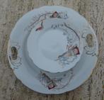 Prachtig Mosa Gebakstel Decor 110 met Vogels en Vliegers, Ophalen of Verzenden