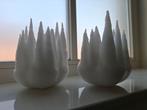 Twee waxinehouders in de vorm van ijspegels, Ophalen of Verzenden
