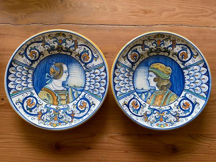 Perugia Deruta wand- sierborden, Huis en Inrichting, Woonaccessoires | Wanddecoraties, Gebruikt, Ophalen of Verzenden