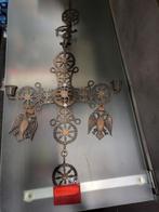 Byzantijns Kruis met Kandelaars, Ophalen of Verzenden, Koper of Brons