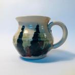 Gesigneerd aardewerken kannetje, handgemaakt kruikje, Antiek en Kunst, Antiek | Keramiek en Aardewerk, Ophalen of Verzenden