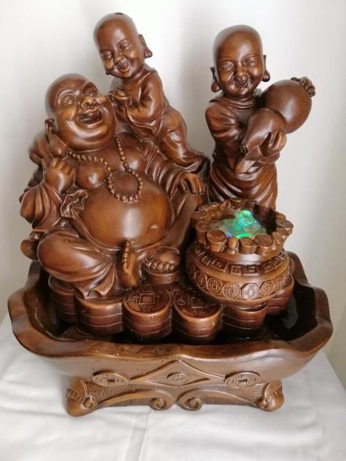 Happy Boeddha Fontein, Huis en Inrichting, Woonaccessoires | Boeddhabeelden, Ophalen of Verzenden