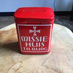 Missie blik,spaarpot,missionaris h hart,missiehuis tilburg., Antiek en Kunst, Ophalen