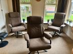 Drie comfortabele relaxstoelen, Ophalen, Gebruikt, Minder dan 75 cm, Stof