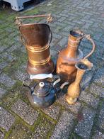 Collectie van vintage koperen en bronzen objecten, Antiek en Kunst, Antiek | Koper en Brons, Ophalen of Verzenden, Koper