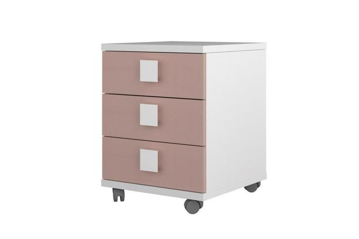 SHOWMODEL Nachtkastje Jules blauw of roze, Huis en Inrichting, Kasten | Ladekasten, Zo goed als nieuw, Minder dan 100 cm, Minder dan 50 cm