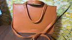 Mooie lichtbruine damestas ongebruikt 34x24 cm 3 vakken, Ophalen of Verzenden, Nieuw, Bruin, Handtas