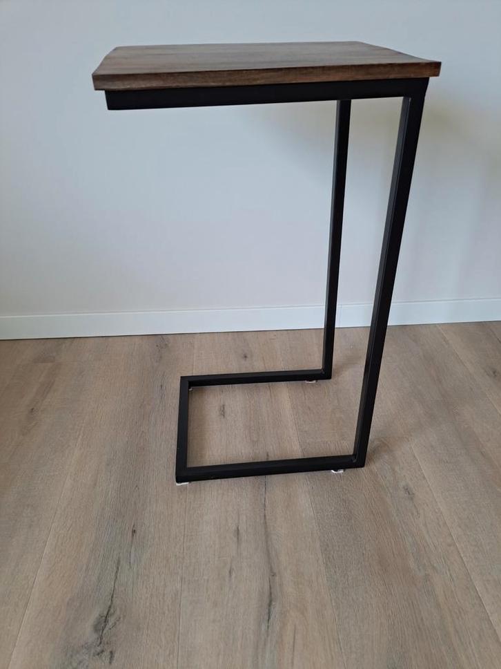 Laptoptafeltje bijzettafel, Huis en Inrichting, Tafels | Sidetables, Zo goed als nieuw, 25 tot 50 cm, 50 tot 100 cm, Rond, Ophalen