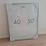 Hema fotolijst zilver 40 x 50 cm met passe Nieuw, Ophalen, Minder dan 50 cm, Metaal of Aluminium, Zo goed als nieuw