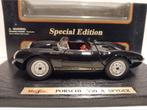 Porsche 550 A Spyder zwart Special Edition Maisto 1:18 KRD, Hobby en Vrije tijd, Modelauto's | 1:18, Ophalen of Verzenden, Zo goed als nieuw