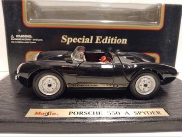 Porsche 550 A Spyder zwart Special Edition Maisto 1:18 KRD beschikbaar voor biedingen