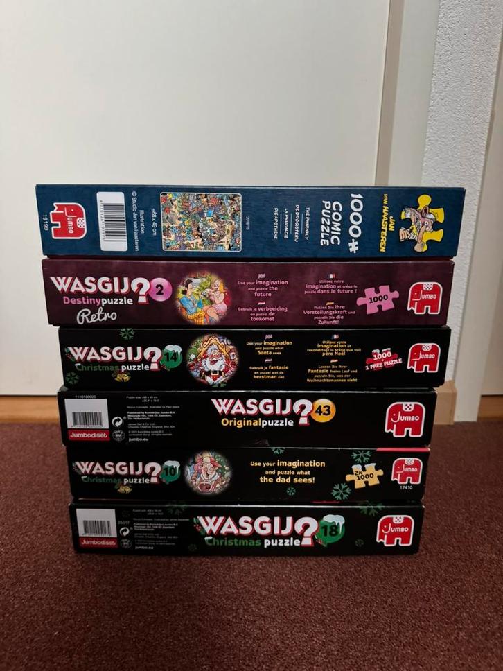 Incomplete Wasgij en van Haasteren puzzels, Hobby en Vrije tijd, Denksport en Puzzels, Gebruikt, Legpuzzel, 500 t/m 1500 stukjes