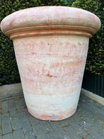 Grote Zware Magnifiek Exclusieve Escbach Terracotta Bloempot, Tuin en Terras, Bloempotten, Ophalen, 40 cm of meer, Rond, Tuin