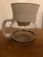 Koffiekan van Glas en Filter Kleur: Wit Jaren 70/80 Nieuw, Ophalen of Verzenden, Nieuw, Glas, Overige stijlen
