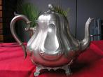ANTIEK  VERZILVERDE THEEPOT   UIT ERFENIS  BIJZONDER FRAAI, Antiek en Kunst, Ophalen