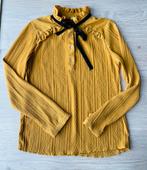 Ambika okergele blouse met halsstrik maat S, Kleding | Dames, Blouses en Tunieken, Maat 38/40 (M), Geel, Ophalen of Verzenden