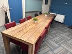 Steigerhouten eettafels (2x) evt met stoelen, Ophalen, 200 cm of meer, 50 tot 100 cm, Zo goed als nieuw