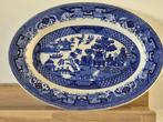 Antieke schaal Blue Willow van Petrus Regout, Ophalen of Verzenden