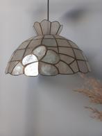 Capiz hanglamp vintage parelmoer glans, Huis en Inrichting, Lampen | Hanglampen, Ophalen of Verzenden, Gebruikt, Minder dan 50 cm