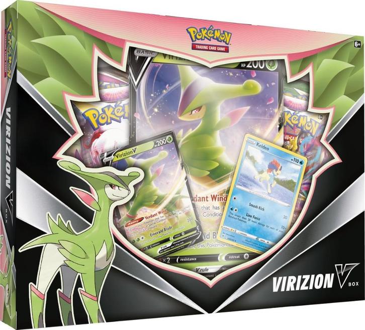 Pokémon Virizion V Collection Box, Hobby en Vrije tijd, Verzamelkaartspellen | Pokémon, Nieuw, Boosterbox, Foil, Ophalen of Verzenden