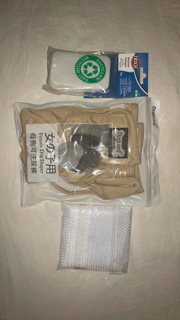 Compleet en nieuw honden loopsheid pakket met onderbroekje, Dieren en Toebehoren, Honden-accessoires, Nieuw, Ophalen of Verzenden