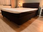 Boxspring 160x200 cm GRATIS OPHALEN!!!, Ophalen, Gebruikt, Zwart, Tweepersoons