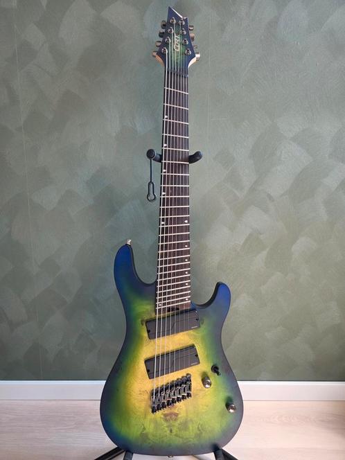 Cort KX508MS-II 8-String Multi-Scale, Marina Blue Burst, Muziek en Instrumenten, Snaarinstrumenten | Gitaren | Elektrisch, Zo goed als nieuw