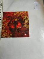 Decopage Servetten nr. 6 - Kerstbal Rood/Goud, Hobby en Vrije tijd, Scrapbooking, Ophalen of Verzenden, Nieuw, Papier of Karton
