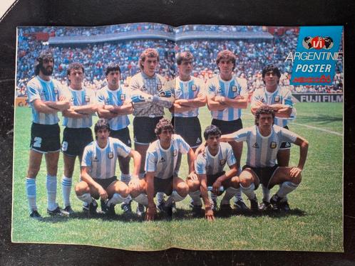 Poster Diego Maradona - Argentinië- WK 1986, Verzamelen, Sportartikelen en Voetbal, Zo goed als nieuw, Poster, Plaatje of Sticker