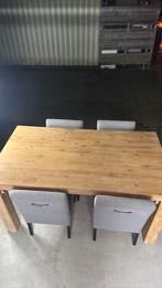 Zware Luxe eettafel + 6 stoelen, Huis en Inrichting, Ophalen, 200 cm of meer, 50 tot 100 cm, Zo goed als nieuw