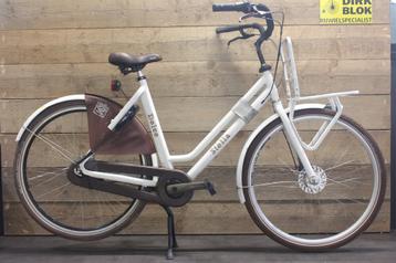 Stella Dolce transportfiets 7v wit/bruin met 3 mnd garantie beschikbaar voor biedingen