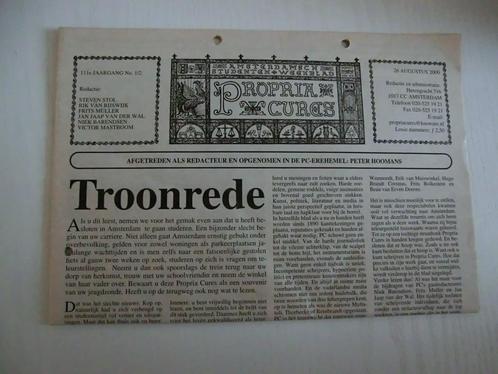 Propria Cures - 26 augustus 2000, Boeken, Tijdschriften en Kranten, Ophalen